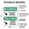 Signmission Keep Hands Out Of Machinery Bilingual OSHA Be Careful Sign, Plastic, 10in W x 14in L, 2PK OS-2PACK-BC-P-1014-L-10031 - alternate 4
